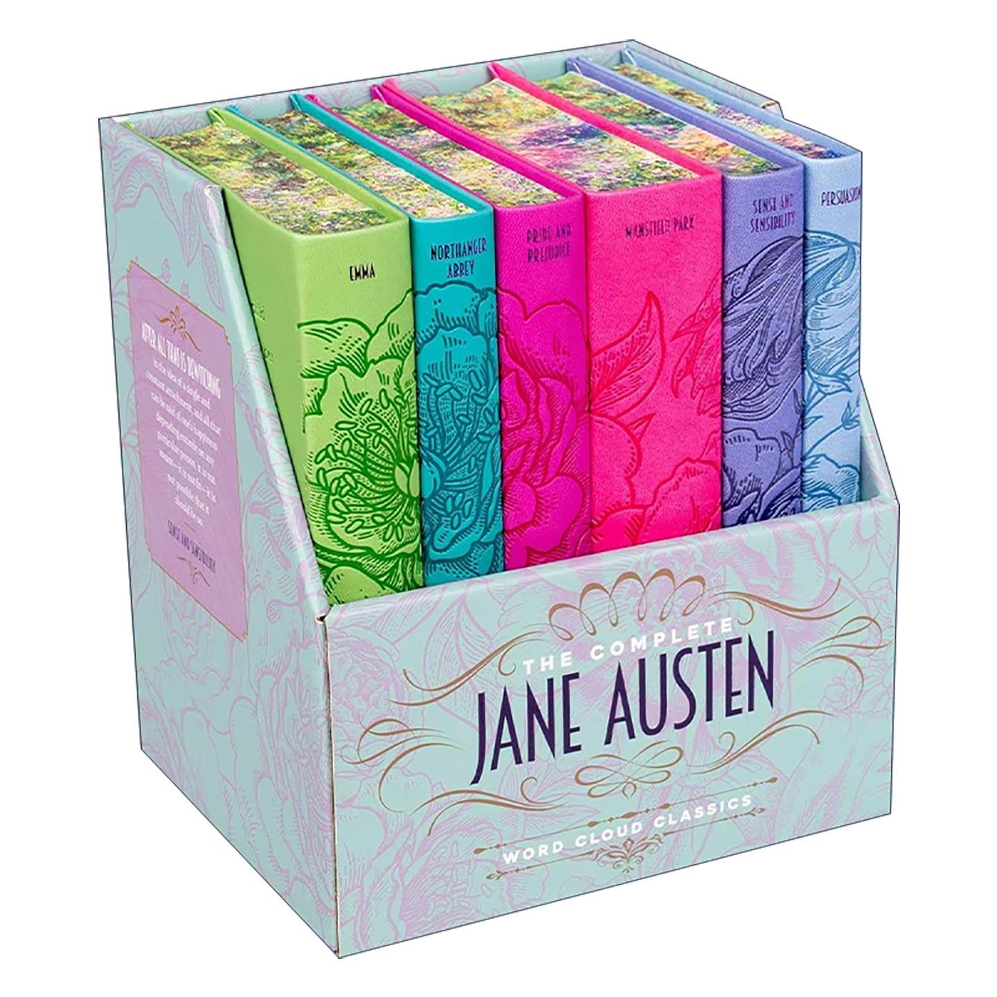 英文原版 Jane Austen Boxed Set 简奥斯丁6册盒装 软精装皮质封面词云经典 Word Cloud Classics 内含傲慢与偏见 理智与情感 爱玛