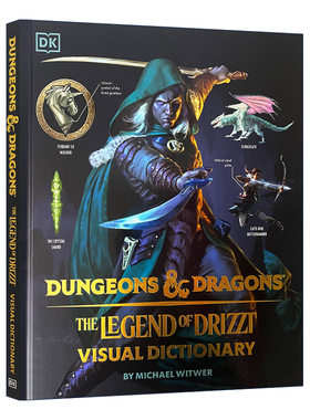 英文原版 Dungeons and Dragons The Legend of Drizzt Visual Dictionary 龙与地下城视觉精装词典 崔斯特传奇 进口英语原版书籍