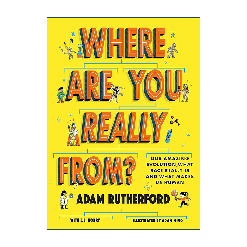 英文原版 Where Are You Really From 我们来自哪里 儿童科普百科知识 亚当·卢瑟福 Adam Rutherford 英文版 进口英语原版书籍