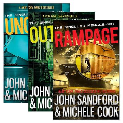 英文原版 The Singular Menace 奇异威胁系列1-3册 动作冒险小说 普利策奖得主John Sandford 英文版 进口英语原版书籍