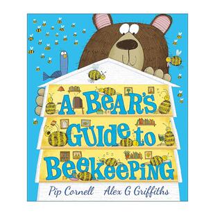 英文版 书籍 Guide 小熊 养蜂指南 Beekeeping Bear’s 进口英语原版 英文原版 儿童自然科学科普百科绘本