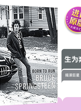 英文原版 Born to Run 生为奔跑 摇滚巨星布鲁斯斯普林斯汀 自传 英文版 Bruce Springsteen 进口英语原版书籍