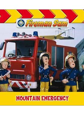 英文原版 Fireman Sam Mountain Emergency 消防员山姆绘本 山地紧急情况 纸板书 英国儿童动画片 英文版 进口英语原版书籍