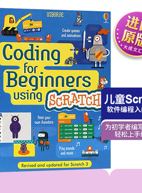英文原版 Coding for Beginners using Scratch 儿童Scratch软件编程入门指南 英文版 Rosie Dickins 进口英语原版书籍