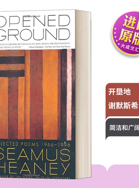 开垦地 谢默斯希尼诗选1966-1996 英文原版 Opened Ground Selected Poems 1966-1996诺贝尔文学奖得主Seamus Heaney 进口英语书籍