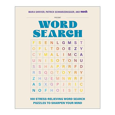 英文原版 100 Stress-Relieving Word Search Puzzles to Sharpen Your Mind 100个缓解压力的单词搜索游戏 益智谜题 英文版 进口