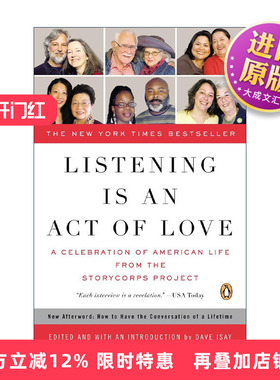英文原版 Listening Is an Act of Love 倾听是一种爱的行为 StoryCorps故事集 传记 Dave Isay英文版 进口英语原版书籍