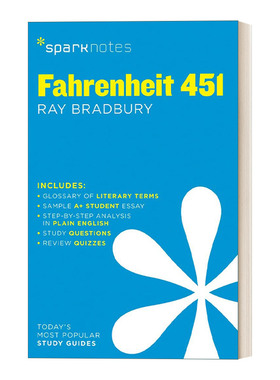 英文原版 Fahrenheit 451 华氏451度 SparkNotes Literature Guide文学导读系列 英文版 进口英语原版书籍