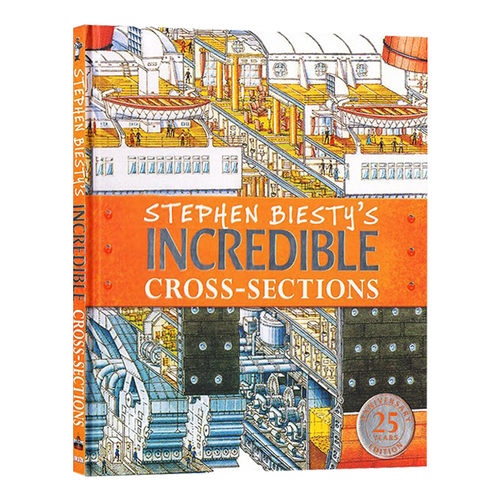 英文原版 DK不可思议的大剖面 25周年纪念精装版Stephen Biesty's Incredible Cross Sections斯蒂芬·比斯蒂 DK儿童图解百科
