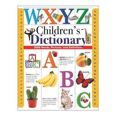 英文原版 Children's Dictionary 儿童词典 3000个词汇 图示及释义 精装 英文版 进口英语原版书籍