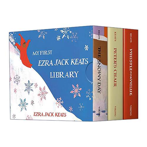英文原版 My First Ezra Jack Keats Library 艾兹拉·杰克·季兹经典三册盒装套装 下雪天 彼得的口哨 彼得的椅子 儿童绘本英文版