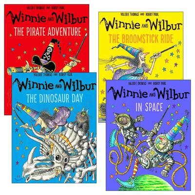 英文原版 女巫温妮魔法绘本4本套装 Winnie and Wilbur 32页大开绘本 英文版 进口英语原版书籍