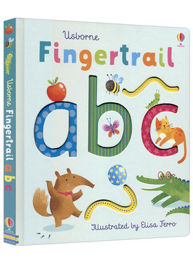 英文原版 Fingertrail ABC 字母触摸词典 儿童英语启蒙图画书 英文版 进口英语原版书籍