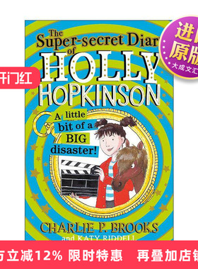 英文原版 Holly Hopkinson: a Little Bit of a Big Disaster 霍莉的超级秘密日记2 青少年幽默插画故事书 进口英语原版书籍