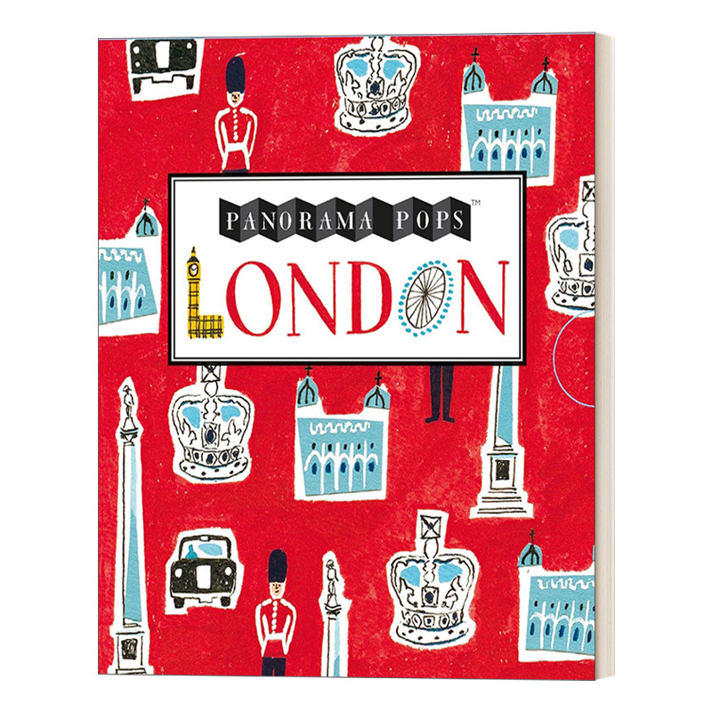 英文原版纸上城市全景立体书