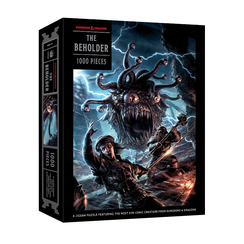 英文原版 The Beholder Puzzle A Dungeon and Dragons Jigsaw Puzzle 邪眼版拼图 龙与地下城 1000块拼图 英文版 进口英语书籍