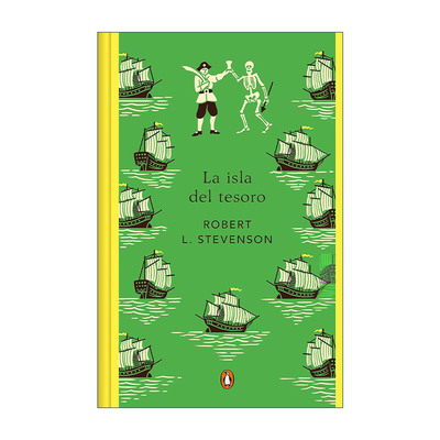 西班牙语原版 La isla del tesoro Treasure Island 金银岛 西班牙语版 企鹅经典 精装 罗伯特·斯蒂文森 进口原版书籍