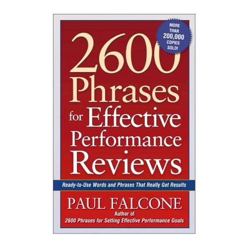 英文原版 2600 Phrases for Effective Performance Reviews 有效绩效考核的2600条短语 人力资源管理书籍 英文版 进口英语原版书