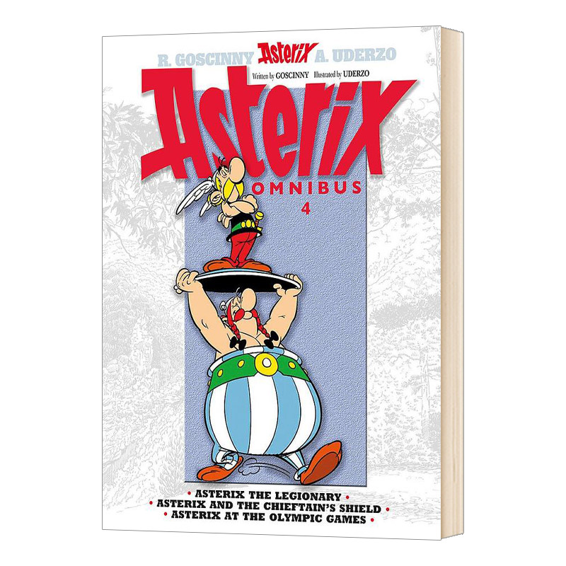 英文原版 Asterix Omnibus 4高卢英雄历险记10-12合订本卷四英文版儿童漫画书