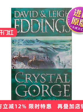 英文原版 Crystal Gorge 沉睡之神3 水晶峡谷 大卫·艾丁斯奇幻小说 圣石传奇系列作者 英文版 进口英语原版书籍