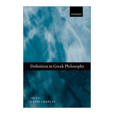英文原版 Definition in Greek Philosophy 希腊哲学中的定义 大卫·查尔斯 英文版 进口英语原版书籍