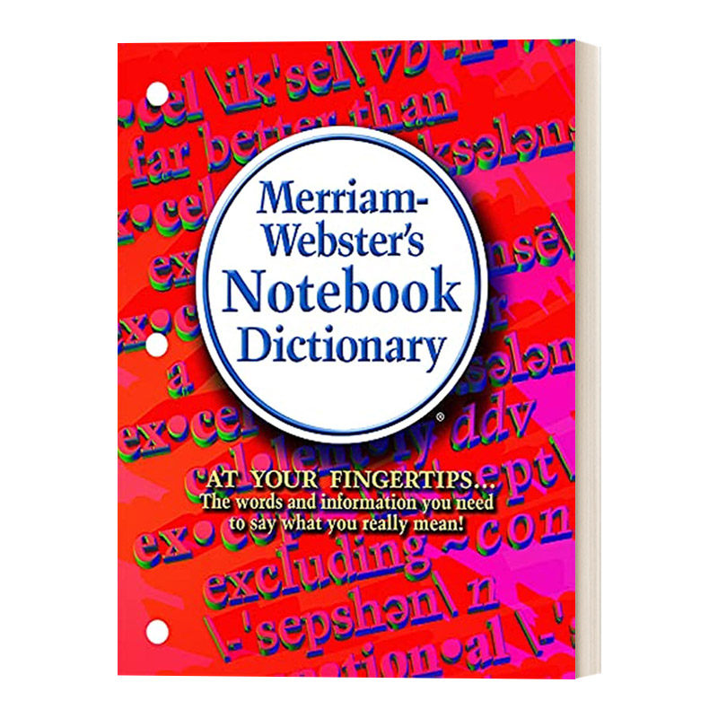 英文原版 Merriam-Webster's Notebook Dictionary 韦氏英语笔记本词字典辞典 英文版 进口英语原版书籍