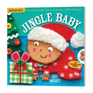 Indestructibles Jingle Baby 英文原版绘本 圣诞宝宝咬咬书 防水无毒可咬 幼儿英语启蒙玩具书 亲子游戏互动 英文版进口原版书籍