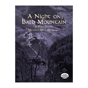Bald Full 英文版 书籍 英文原版 迪士尼幻想曲 Mountain Night 荒山之夜全谱 Score 进口英语原版 莫杰斯特·穆索尔斯基