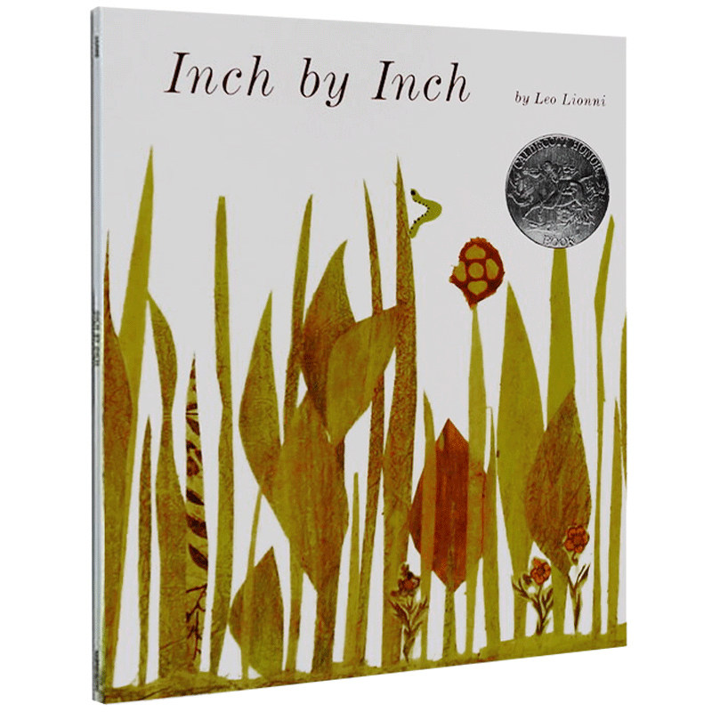 inch by inch 英文原版绘本 一寸虫 吴敏兰绘本 leo lionni 凯迪克