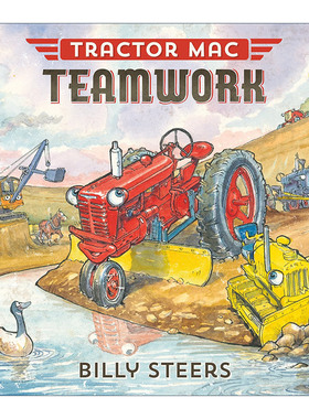 英文原版 Tractor Mac Teamwork 红色大拖拉机麦克 团队合作 精装绘本 英文版 进口英语原版书籍