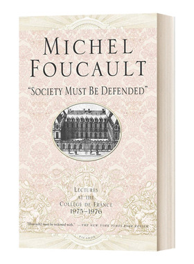 英文原版 Society Must Be Defended 必须保卫社会 法兰西学院课程系列5 1975-1976 英文版 进口英语原版书籍