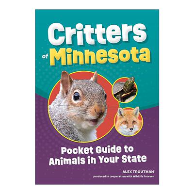 英文原版 Critters of Minnesota 明尼苏达州的动物 动物袖珍指南 第二版 儿童科普百科 Alex Troutman 英文版 进口英语原版书籍