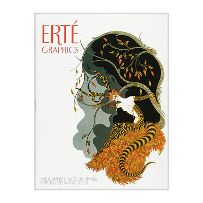 英文原版 Erte Graphics 罗曼·德·蒂尔托夫作品选集 时尚服装设计 艺术图册 英文版 进口英语原版书籍