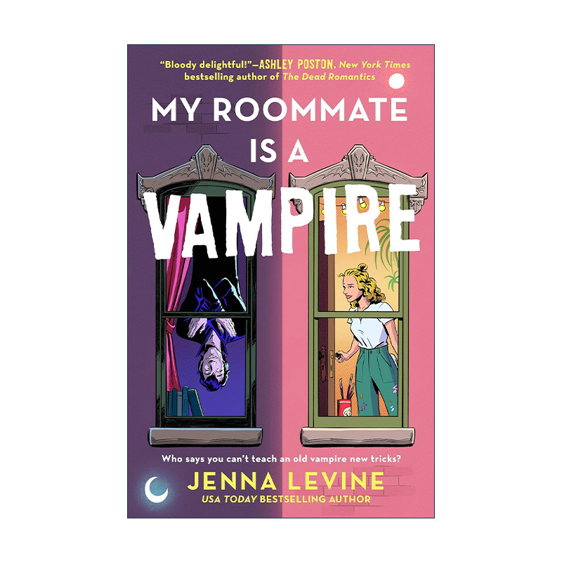 英文原版 My Roommate Is a Vampire 我的室友是吸血鬼 浪漫喜剧小说 Jenna Levine 英文版 进口英语原版书籍
