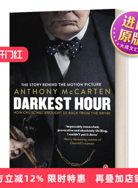英文原版小说 Darkest Hour Film Tie-In 至暗时刻 丘吉尔传 电影封面版 英文版 进口英语原版书籍