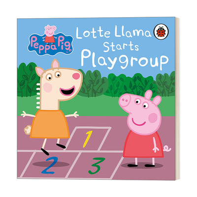 英文原版 Peppa Pig: Lotte Llama Starts Playgroup 小猪佩奇 羊驼洛蒂加入游戏小组 纸板书 英文版 进口英语原版书籍