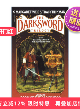 英文原版 Doom of the Darksword The Darksword Trilogy 02 暗黑之剑的毁灭 暗黑之剑三部曲2 龙枪系列作者Margaret Weis 英文版