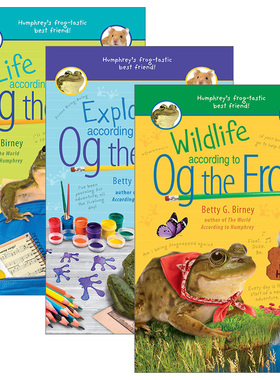 英文原版 Og the Frog系列3册 青蛙Og的探险/生活/野生动物 6-8岁儿童幽默章节桥梁书 Betty G. Birney 英文版 进口英语原版书籍