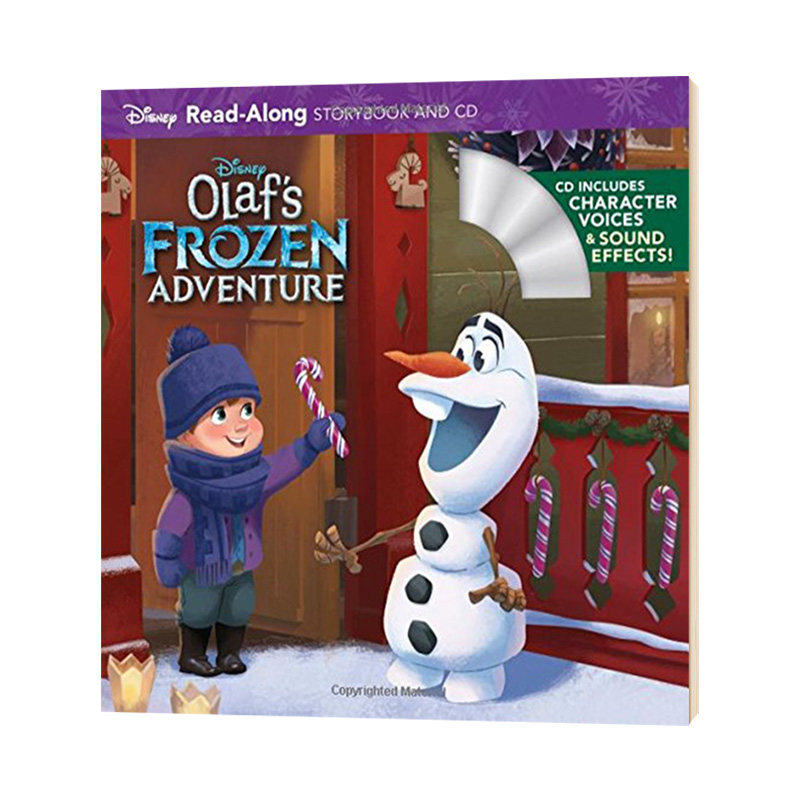 olafs frozen adventure 英文原版 冰雪奇缘雪宝的冰雪大冒险 附cd