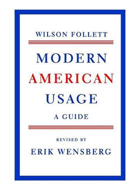 英文原版 Modern American Usage 现代美式英语用法指南 英文版 进口英语原版书籍