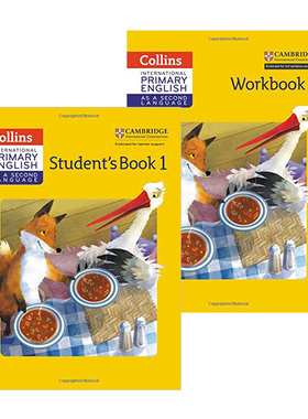 Collins Primary English Student's Book Workbook Stage 1英文原版 英国国际学校小学一年级英语教材练习册2册 剑桥小学学生用书