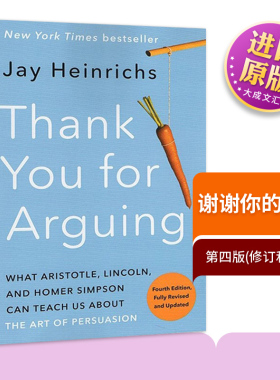 英文原版 Thank You for Arguing  Fourth Edition Revised and Updated 谢谢你的争论 第四版 修订和更新 英文版 进口英语书籍