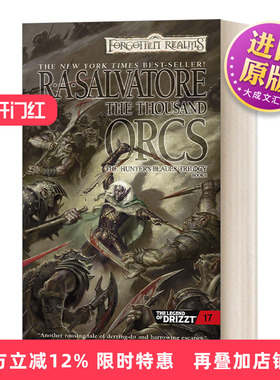 英文原版小说 The Thousand Orcs 龙与地下城 崔斯特传奇 猎人之刃三部曲1 千兽人 英文版 进口英语原版书籍