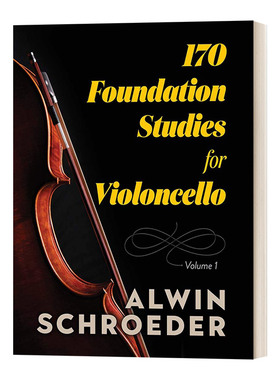 英文原版 170 Foundation Studies for Violoncello Vol.1 170首大提琴的基础学习 卷一 英文版 进口英语原版书籍