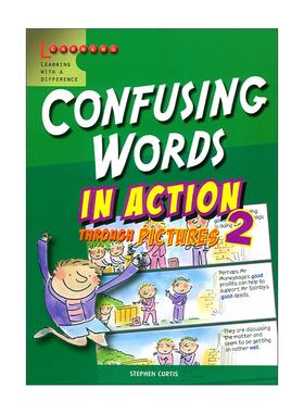英文原版 Scholastic In Action Confusing Words 2 学乐画中画 易混淆词卷2 英文版 进口英语原版书籍