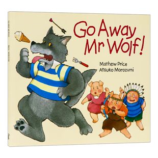 英文版 书籍 Away 走开大灰狼先生 童话故事书翻翻书 Wolf 进口英语原版 英文原版 廖彩杏书单 绘本