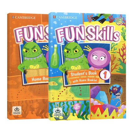 英文原版 新版剑桥少儿英语YLE考试一级官方备考书 Fun Skills Level 1 for Pre A1 Starters儿童图书