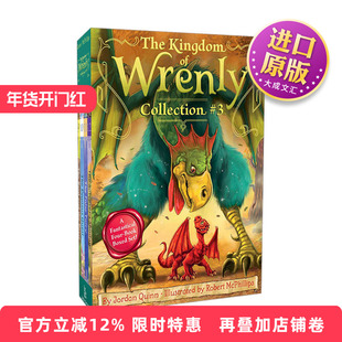 英文原版小说 The Kingdom of Wrenly Collection 3 儿童魔法故事 Wrenly王国系列9-12册盒装 英文版 进口英语原版书籍