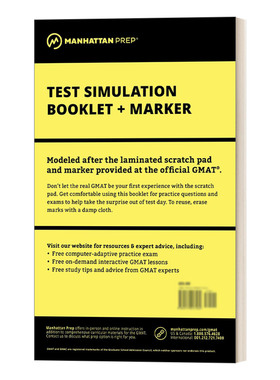 英文原版 Manhattan Prep GMAT Test Simulation Booklet 曼哈顿GMAT考试模拟手册 英文版 进口英语原版书籍