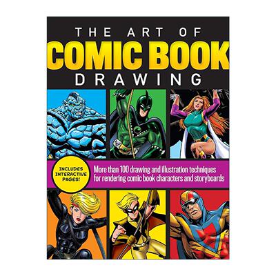 英文原版 The Art of Comic Book Drawing 漫画绘画艺术 100+绘画与插画技巧 英文版 进口英语原版书籍